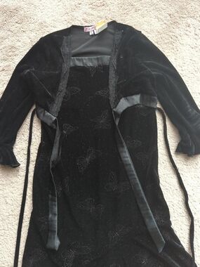 My Michelle Black Dress With Glitter Butterflies